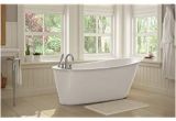 Sax Freestanding Bathtub Sax 5 Ft Freestanding Reversible Drain Bathtub In White