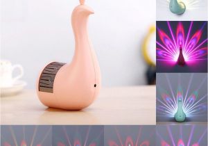 Scented Night Light Creative Peacock Wall Lights 3d Led Projection Night Light Magic