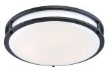 Schoolhouse Light Home Depot Envirolite 10 In Oil Rubbed Bronze White Low Profile Led Ceiling