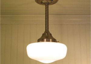 Schoolhouse Light Home Depot Springfield Schoolhouse Light with Brushed Nickel Down Rod