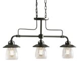 Schoolhouse Lights Lowes Shop Allen Roth 36 In 3 Light Mission Bronze island Light at Lowes