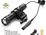 Scope Mounted Lights for Night Hunting Alonefire 501bs Cree Xml T6 Led Tactical Flashlight Mounted Lights