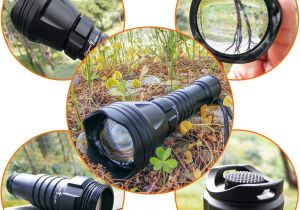 Scope Mounted Lights for Night Hunting Amazon Com Odepro Kl52plus Zoomable Hunting Flashlight with Red