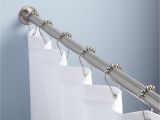 Screw In Shower Curtain Rod Size 1 Od One Piece Rod Includes Flanges and Set Screws Wall