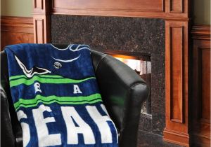 Seahawks Furniture Seattle Seahawks 60 X 80 Stacked Silk touch Plush Blanket
