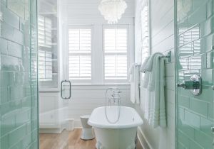 Seaside Bathroom Design Ideas Coastal Master Bathroom with White Oak Floors Claw Foot Tub White