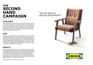 Second Hand Air Chair for Sale Ikea the Second Hand Campaign Digital Advert by Smfb