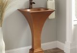 See Through Bathtub See Through Bathtub Inspirational Flared Smooth Copper Pedestal Sink