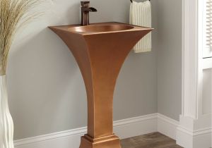 See Through Bathtub See Through Bathtub Inspirational Flared Smooth Copper Pedestal Sink