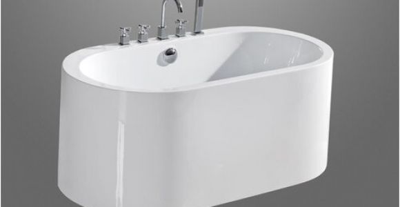 Semi Freestanding Bathtub Aquatica Purescape 55" X 30" Semi Freestanding Acrylic