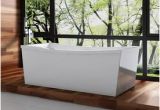 Serenity 5.9 Ft. Center Drain Bathtub In White Freestanding Bathtubs at Lowes