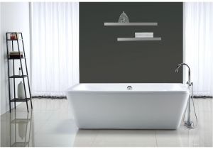 Serenity 5.9 Ft. Center Drain Bathtub In White Ove Decors Kido 5 75 Ft Center Drain Bathtub In White