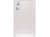 Shower Base and Wall Kit Dreamline Shower Base and Back Walls White Acrylic Wall Acrylic