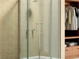 Shower Stalls at Menards 36 X 36 Square Frameless Corner Shower Enclosure with Dual Sliding