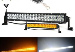 Side by Side Light Bar Xuanba 22 Inch 120w Led Light Bar Wireless Remote Control Amber