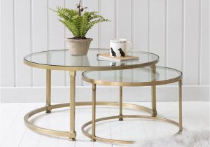 Side Tables for Living Room Uk Coco Nesting Round Glass Coffee Tables In 2018