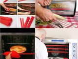 Silicone Oven Rack Edge Guards Microwave Oven Heat Resistant Strip Kitchen Baking tools Silicone