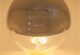 Silver Tipped Light Bulb Half Chrome Light Bulb Dimmable Led Edison Bulb Silver Bowl Tipped