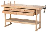 Sjobergs Woodworking Bench Windsor Design Workbench with 4 Drawers 60 Hardwood Work Bench