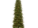 Skinny Decorative Pine Trees 7 5 Ft Prescott Pencil Slim Artificial Christmas Tree with Clear