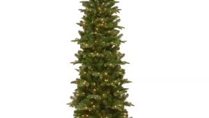 Skinny Decorative Pine Trees 7 5 Ft Prescott Pencil Slim Artificial Christmas Tree with Clear