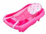 Sling for Baby Bathtub Deluxe Newborn to toddler Tub Pink Baby Bath Tub W Sling