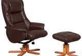 Slumberland Leather Chairs Bergen Recliner Chair Stool Set Nut Brown