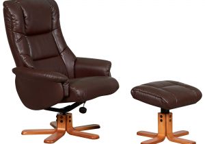 Slumberland Leather Chairs Bergen Recliner Chair Stool Set Nut Brown