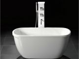 Small Bathtubs Ebay 55" Small Acrylic Modern Free Standing Bathtub & Faucet