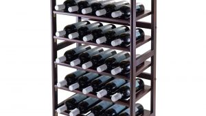 Small Black Metal Wine Rack Amazon Com Winsome 6 Tier Silvi Wine Rack 30 Bottle Home Kitchen
