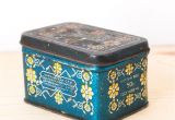 Small Decorative Tea Tins Tin Box Vintage Rusty Tin Metal Box Tea Tin Retro Kitchen Decor