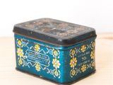 Small Decorative Tea Tins Tin Box Vintage Rusty Tin Metal Box Tea Tin Retro Kitchen Decor