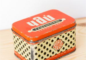Small Decorative Tea Tins Tin Box Vintage Tea Tin Metal Box Retro Kitchen Decor Collectible