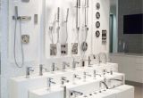 Small Display Bathtubs Porcelanosa Showroom by Rabaut Design associates