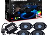 Small Flat Led Lights Amazon Com Mictuning 2nd Gen Rgb Led Rock Lights with Bluetooth