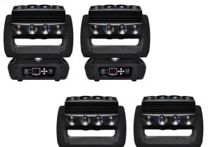 Small Flat Led Lights Gigertop 4 Unit 1625w Rgbw Led Moving Head Light 4in1 400w High
