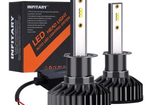 Small Flat Led Lights Infitary Led Headlight Bulbs H1 Conversion Kits Single Beam Auto