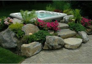 Small Garden Bathtubs Hot Tub ‘in Garden’ Effect Surrounding This Hot Tub with