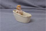 Small Porcelain Bathtubs Antique German Bisque Doll Miniature In Porcelain Bath Tub
