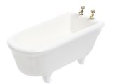 Small Porcelain Bathtubs Dollhouse Miniature White Porcelain Tub Bathroom