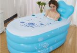 Small Portable Bathtubs Small Size Pool Adult Folding Thickening Warm Keeping Pvc