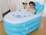 Small Portable Bathtubs Small Size Pool Adult Folding Thickening Warm Keeping Pvc
