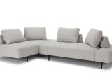Small Sectional sofa with Chaise Lounge Divan Wisp Gray Sectional