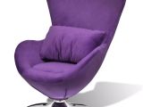 Small Swivel Accent Chair Vidaxl Purple Egg Swivel Chair with Cushion Small Luxury
