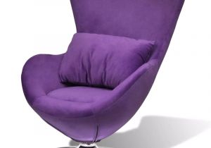 Small Swivel Accent Chair Vidaxl Purple Egg Swivel Chair with Cushion Small Luxury