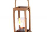 Small Table Lamps at Home Depot Terra Flame Cape Cod 17 In Lantern In Teak Wood Small Size Od Sn