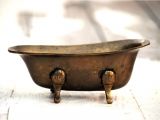 Small Vintage Bathtubs Dollhouse Antique Bath Furniture Vintage Brass Clawfoot Tub