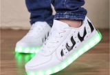 Sneakers that Light Up 2017 New Men Fashion Luminous Shoes High top Led Lights Usb Charging