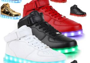 Sneakers that Light Up Led Shoes Man Usb Light Up Unisex Sneakers Lovers for Adults Boys