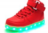 Sneakers that Light Up Light Up High top Sports Sneakers Shoes Women Men High top Usb